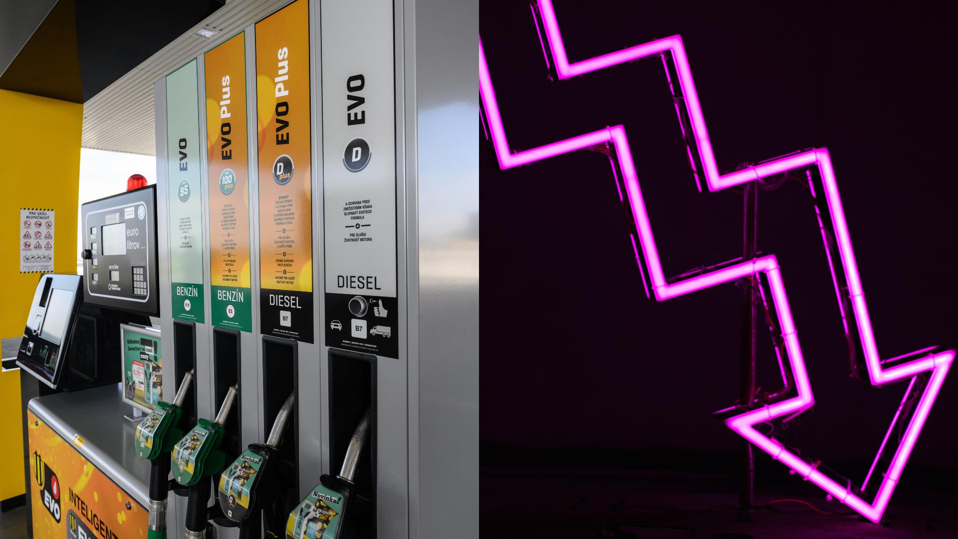 pokles slovnaft cena palív tankovanie