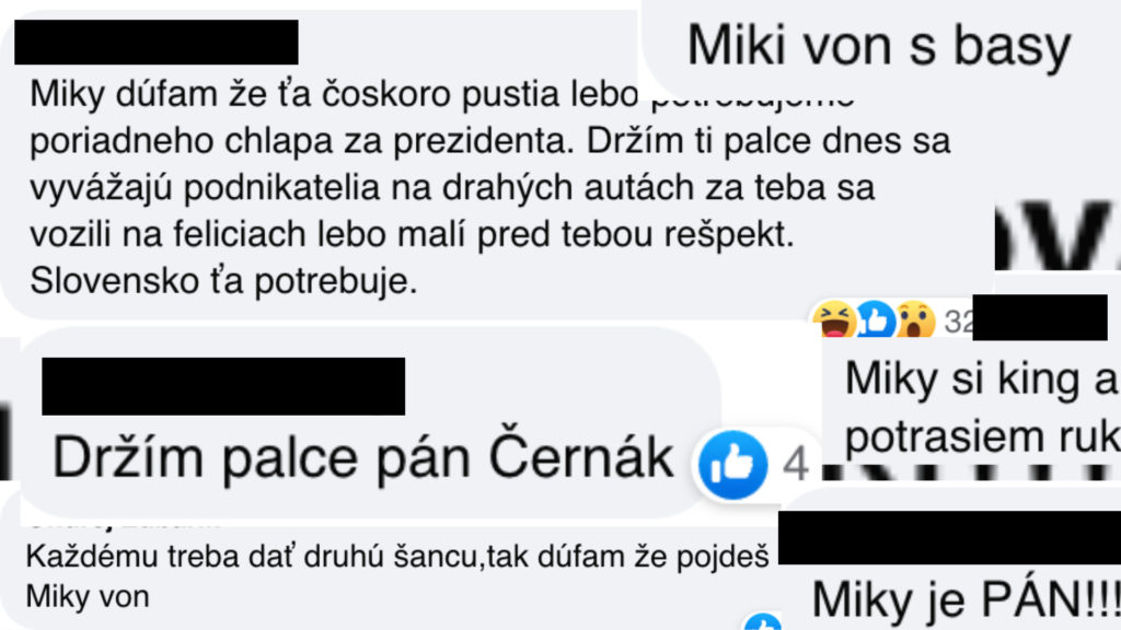 Facebook Mikuláša Černáka