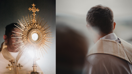 Na snímke je kňaz, duchovný otec