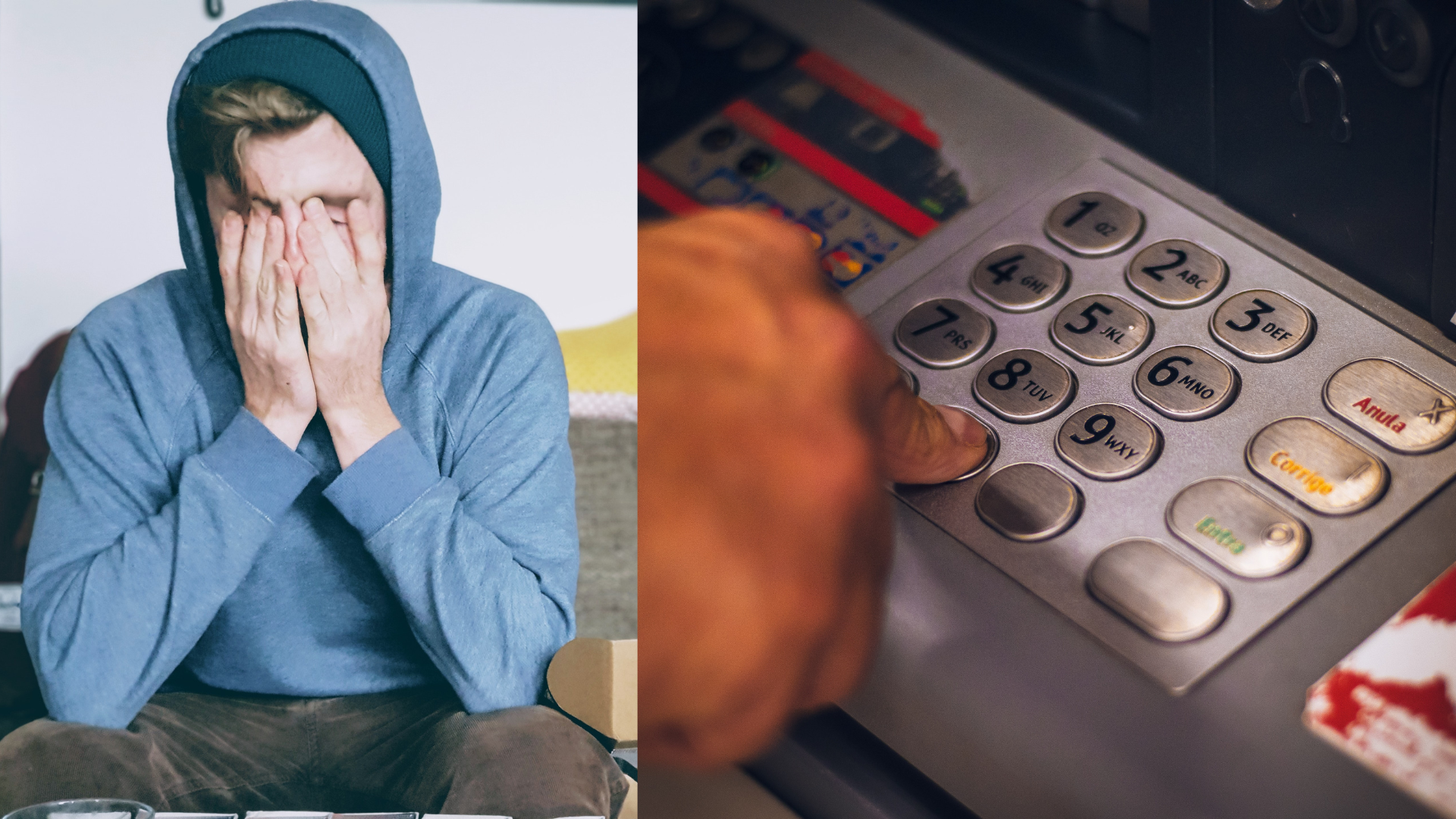 bankomat, nervy, smútok