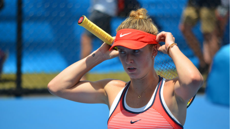 ukrajinská tenistka elina svitolinová na kurte