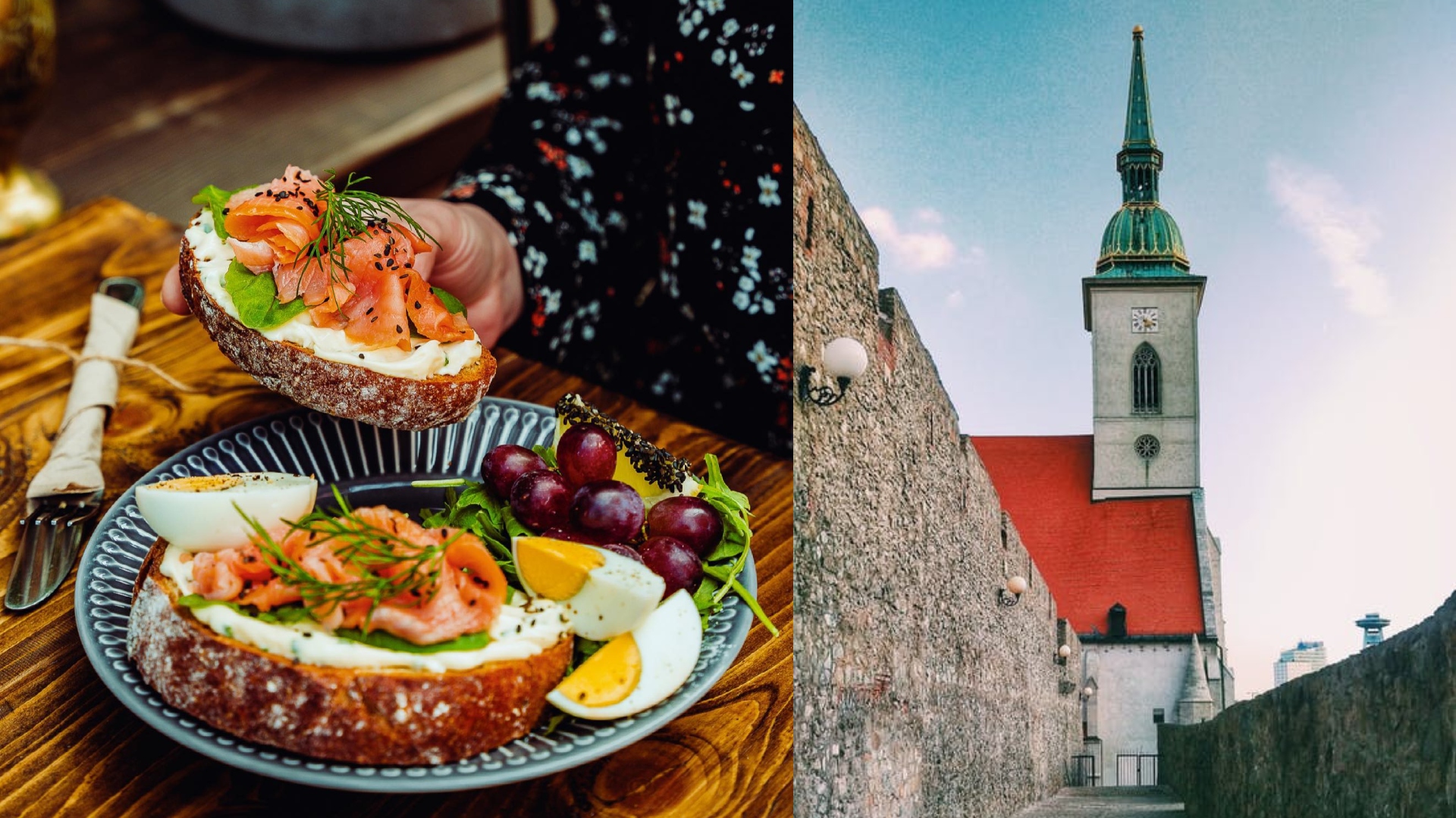 Raňajky v bratislavskej kaviarni.