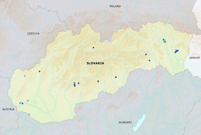 slovensko mapa