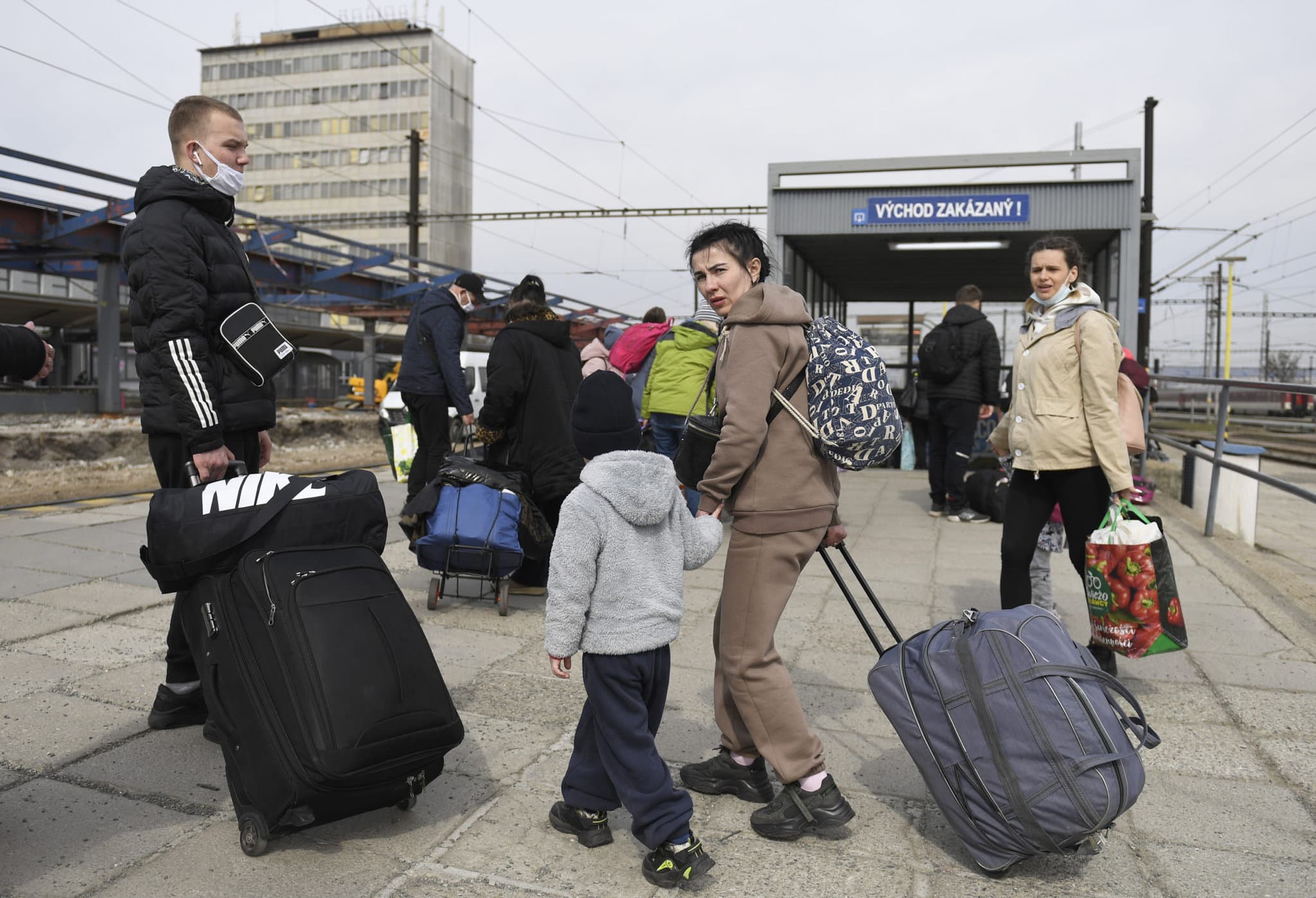 Utečenci z Ukrajiny po príchode