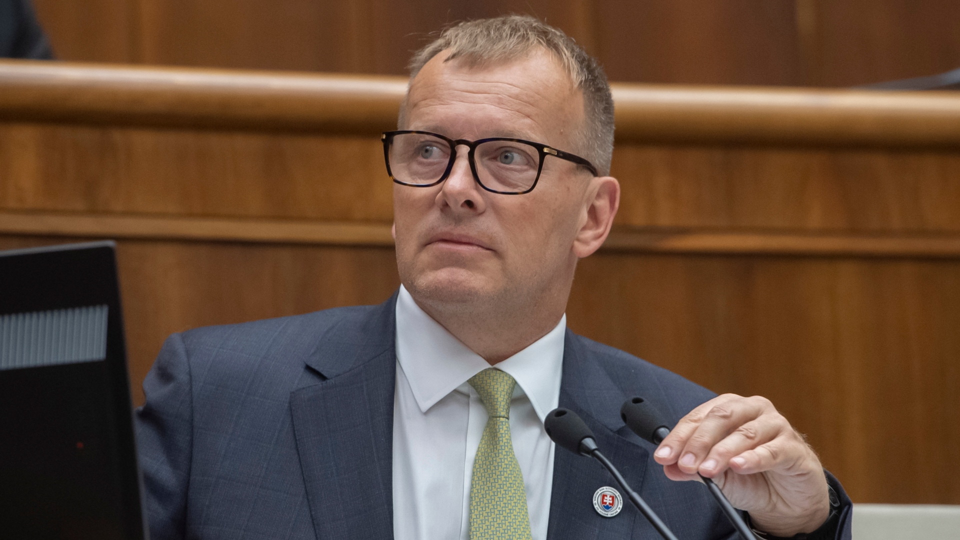 Na snímke predseda parlamentu SR Boris Kollár (Sme rodina) počas 66. schôdze NRSR 22. júna 2022 v Bratislave.