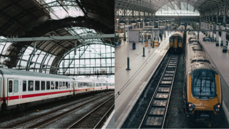 vlaky na železnici v zahraničí