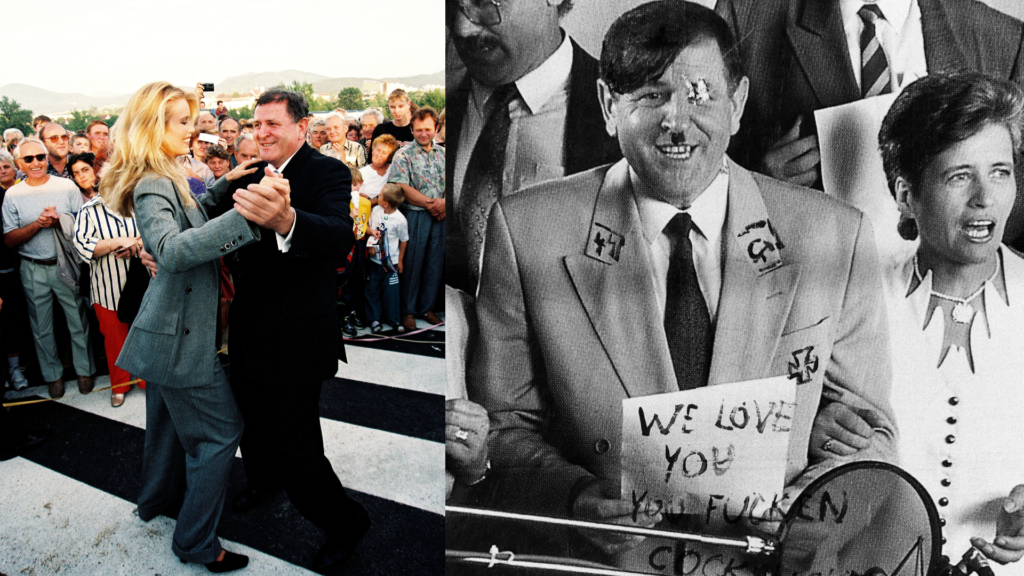 Vladimír Mečiar tancuje a je na plagáte