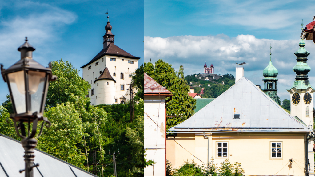 Nový zámok a Kalvária v Banskej Štiavnici
