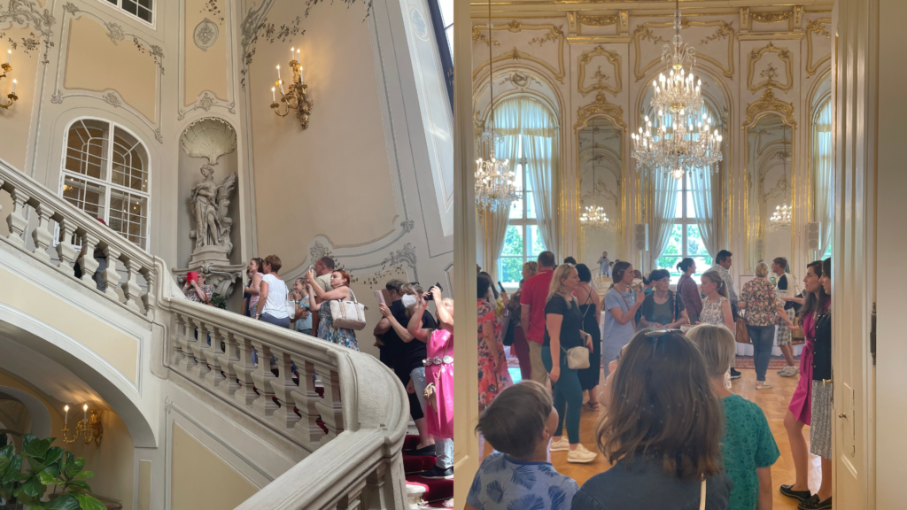 Prezidentský palác a jeho vestibul a schody
