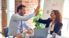 Muž a žena v práci