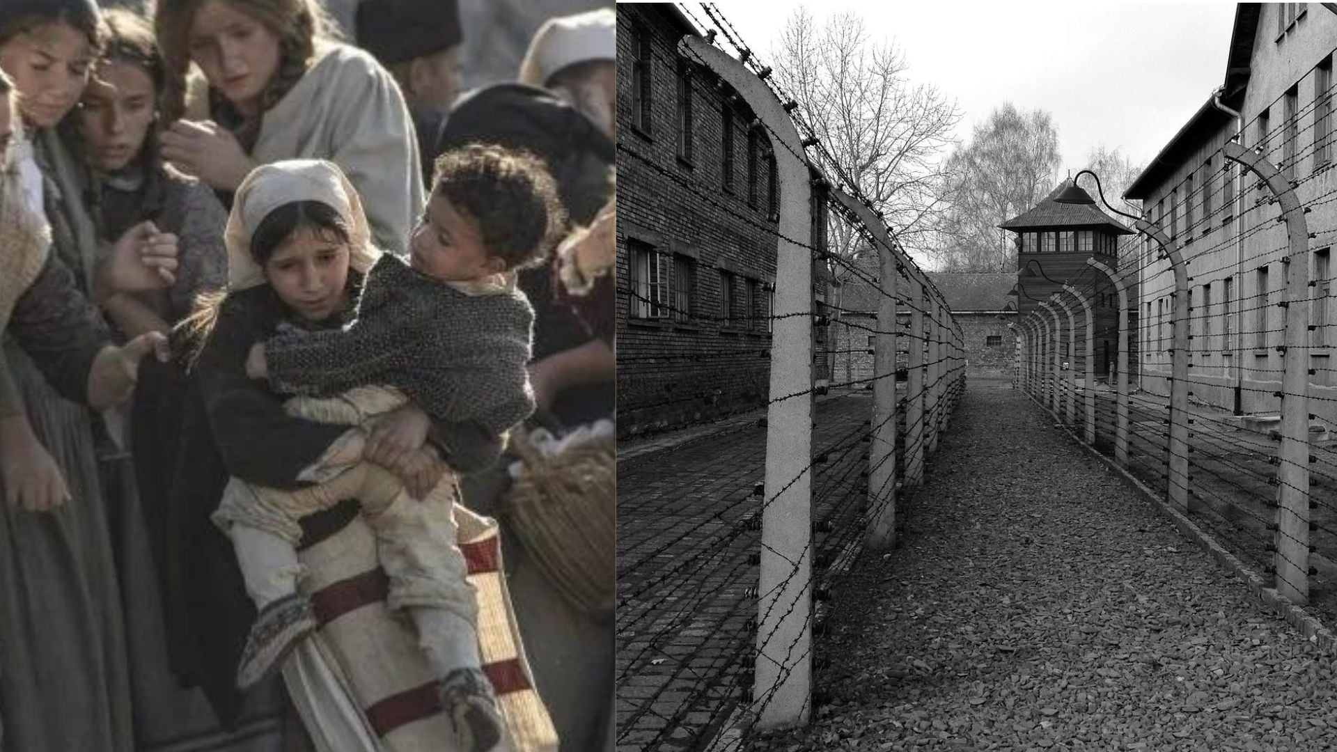 záberz filmu, ktorý ilustruje situáciu v tábore