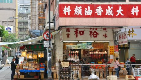 Na snímke trh v Číne.