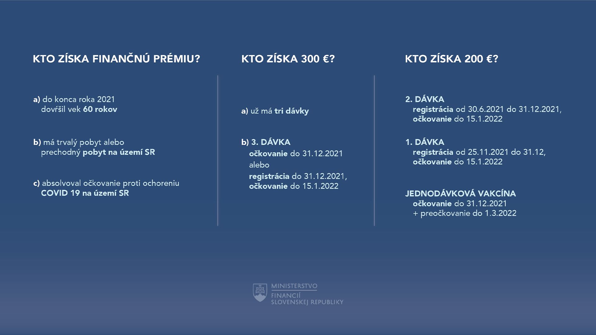 podmienky očkovacieho bonusu