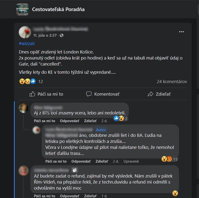 Problémy na letiskách zrušené lety