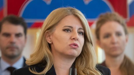 Na snímke prezidentka SR Zuzana Čaputová počas vyhlásenia, na ktorom oznámila svoje rozhodnutie v súvislosti so schváleným protiinflačným balíkom zákonov po sérií rokovaní s ekonomickými expertmi, sociálnymi partnermi a predstaviteľmi samospráv a ďalších organizácií v Prezidentskom paláci v Bratislave v utorok 7. júna 2022. Prezidentka Zuzana Čaputová vrátila parlamentu tzv. protiinflačný balík. Vetuje ho vo všetkých častiach týkajúcich sa opatrení, ktoré by mali byť účinné od januára 2023.