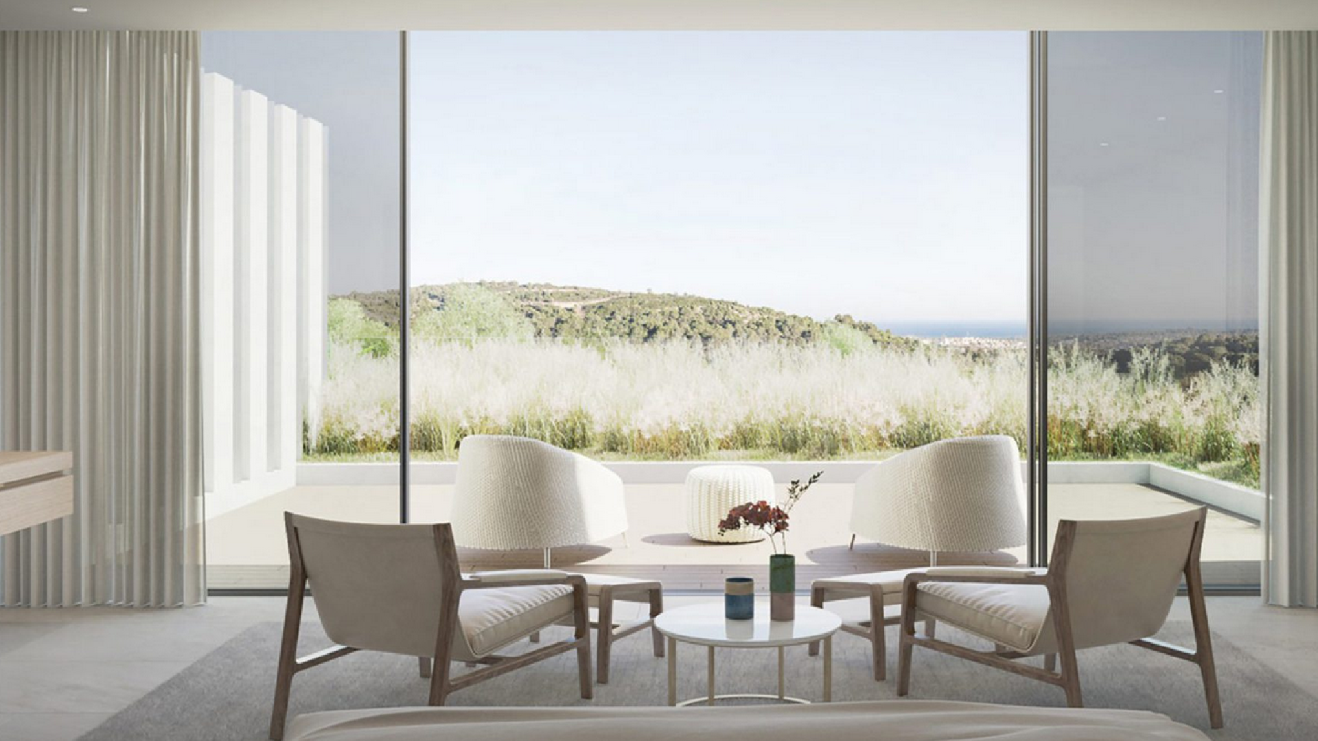 spálňa v luxusnej španielskej vile