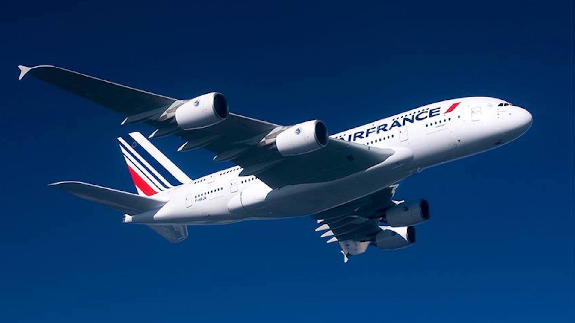 air france lietadlo vo vzduchu