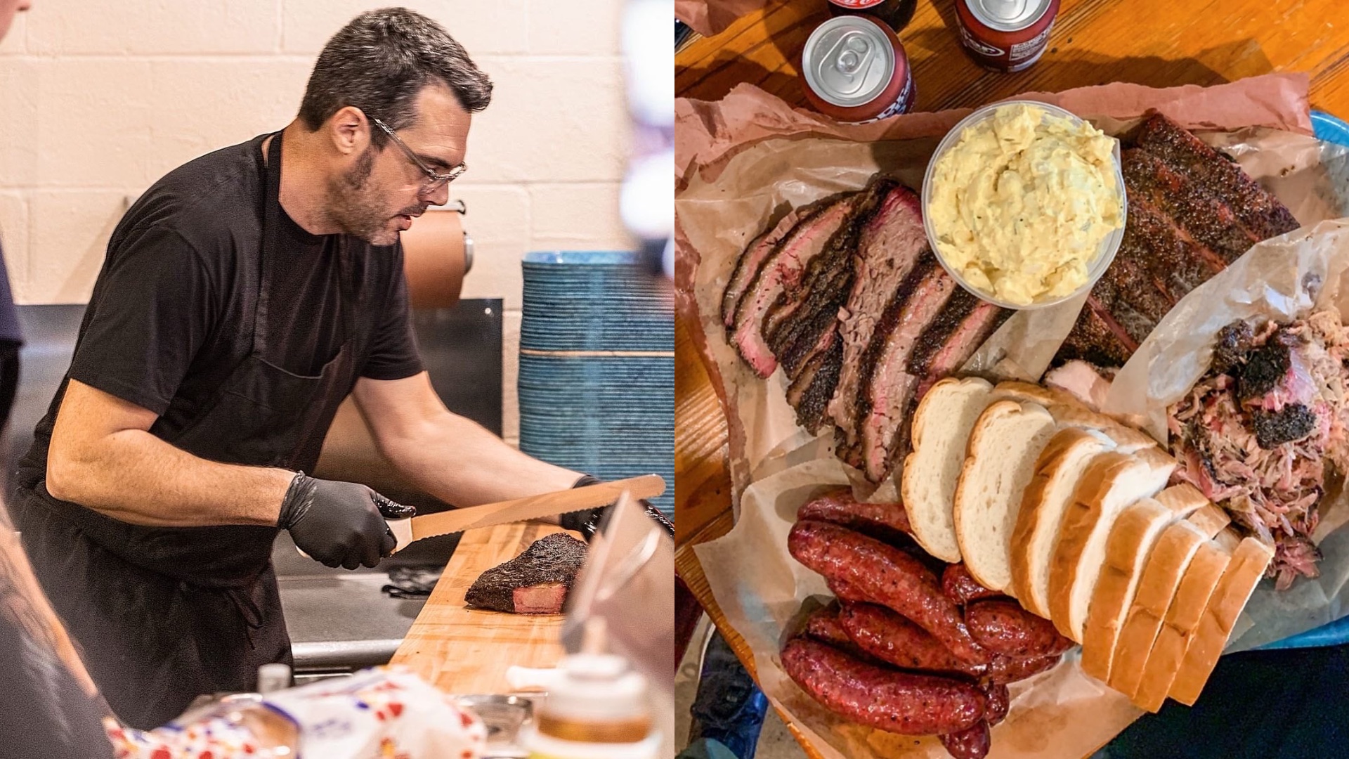 maser a tick s grilovaným jedlom