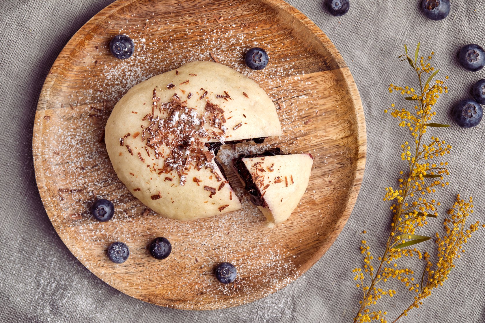 Na snímke je buchta na pare.