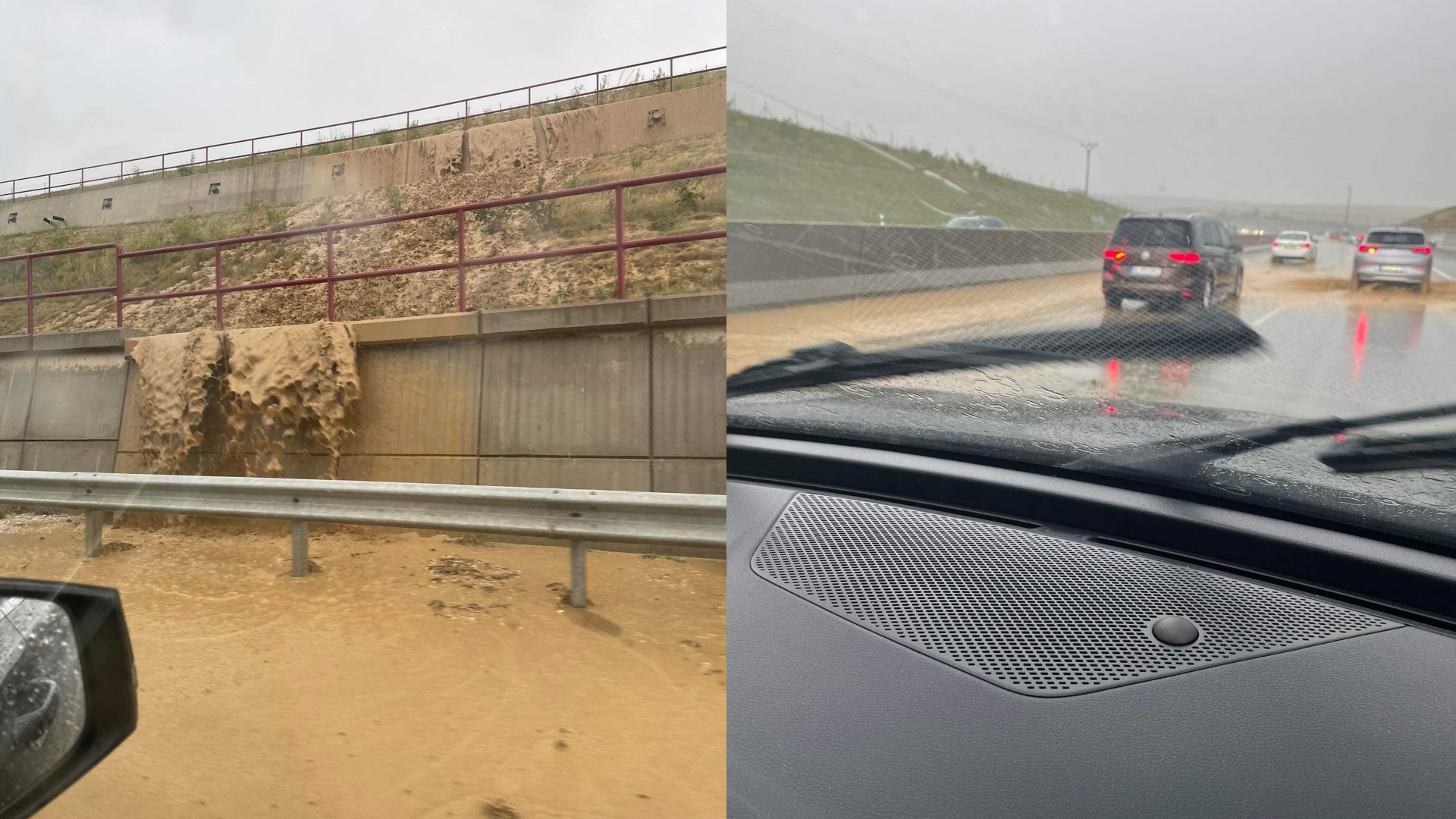 diaľnica D1 záplavy bahno zosuv svahu