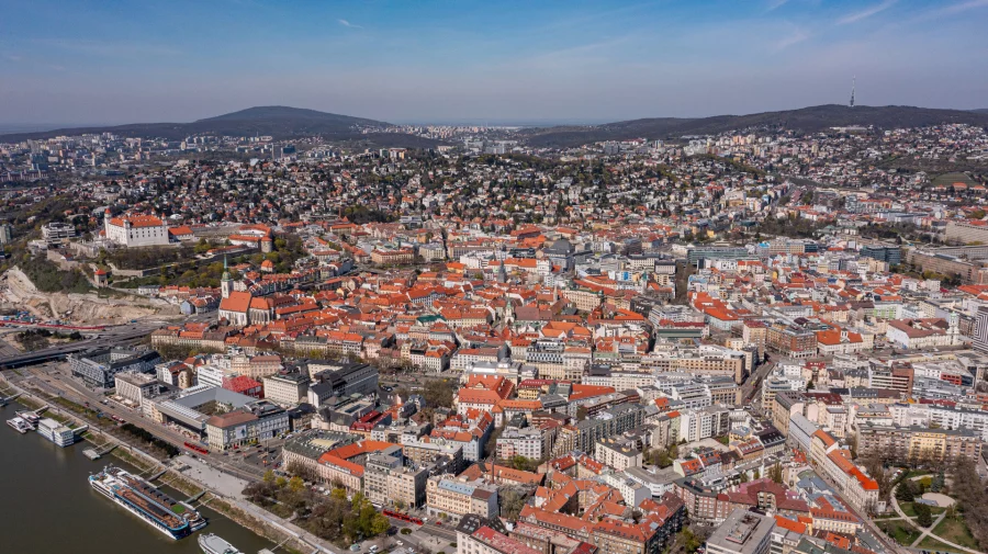 Pohľad na Bratislavu, hlavné mesto SR
