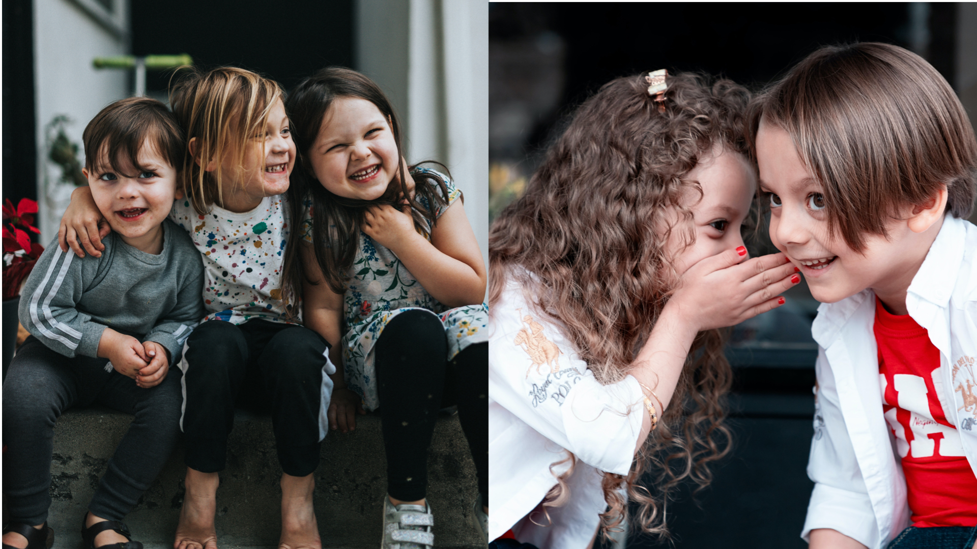 Deti na snímke sa smejú a rozprávajú