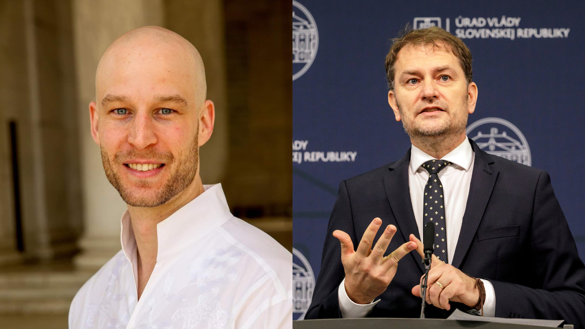 Na snímke je Tomas Hellebrandt a Igor Matovič