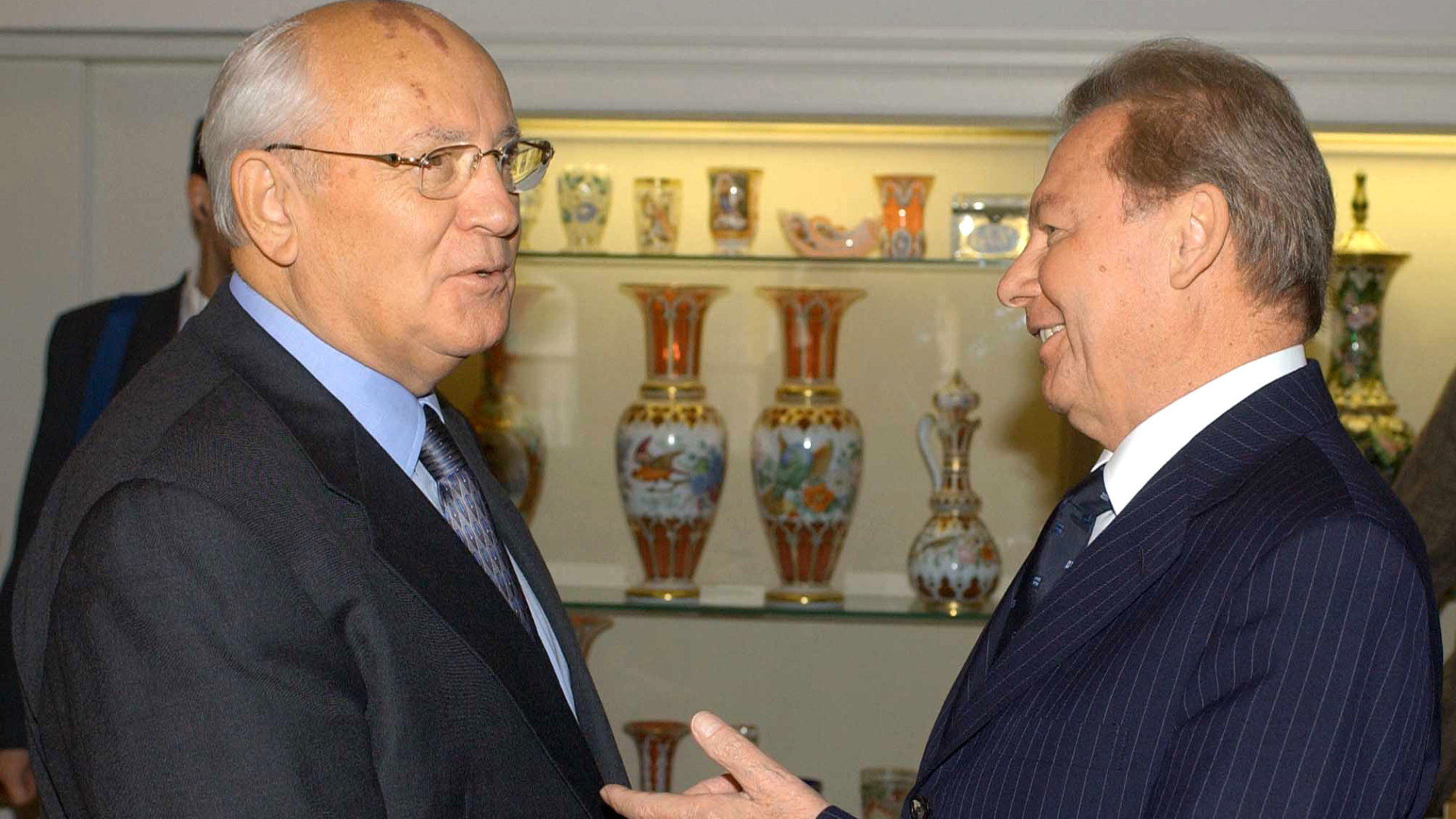 Michail Gorbačov a Rudolf Schuster sa dobre bavia