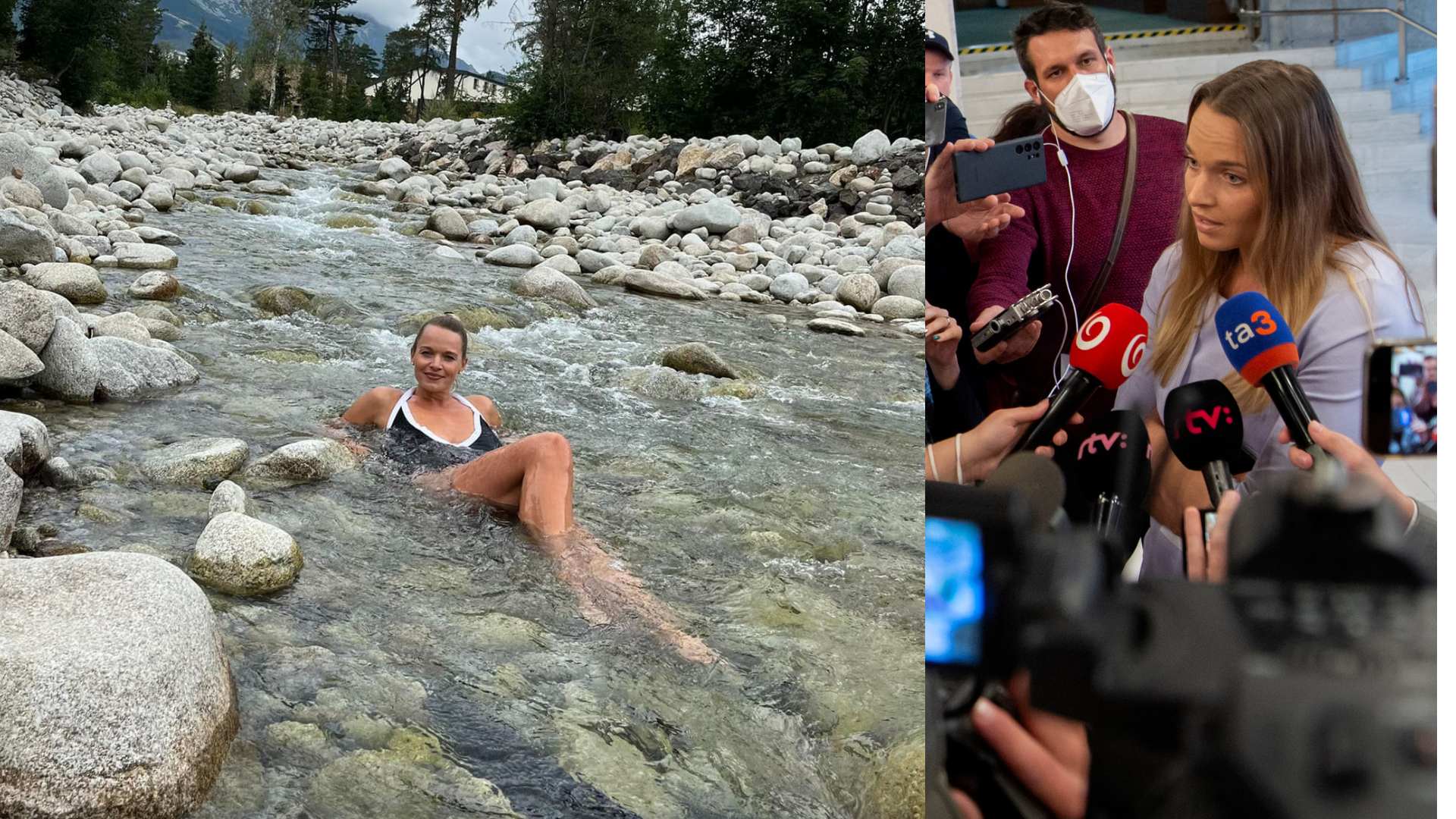 Romana Tabák v potoku