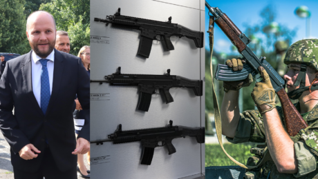 Jaroslav Naď, vojak a samopaly Bren 2