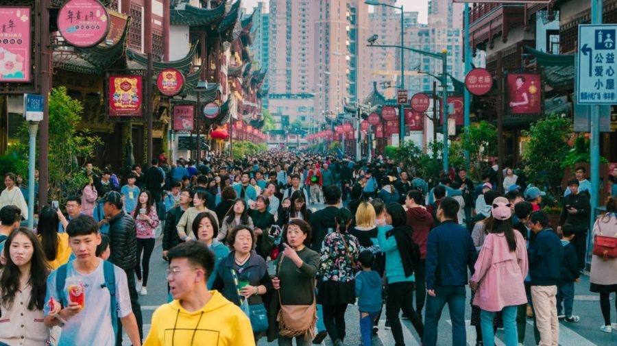 Na snímke sú ľudia v Číne.