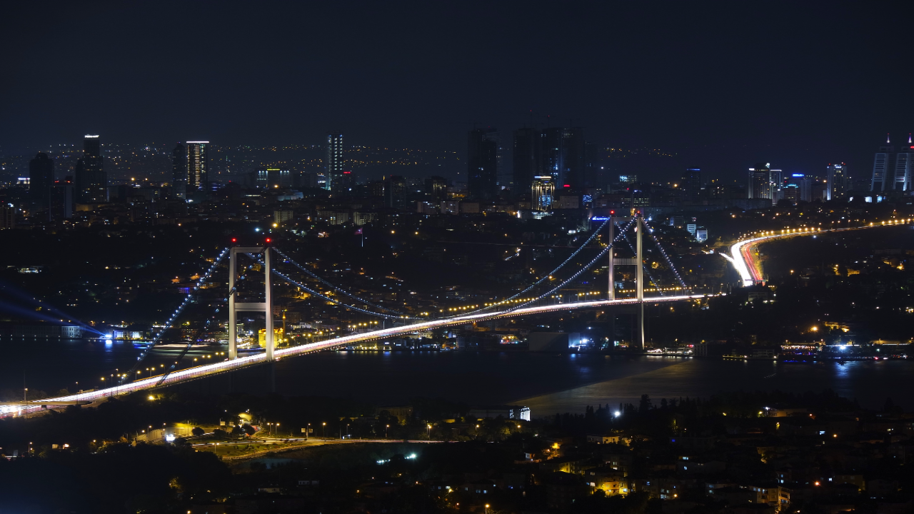 nočný Istanbul