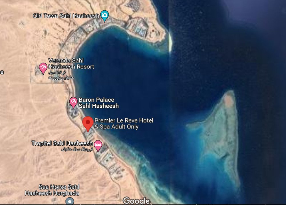 Záliv Sahl Hashees v Egypte 