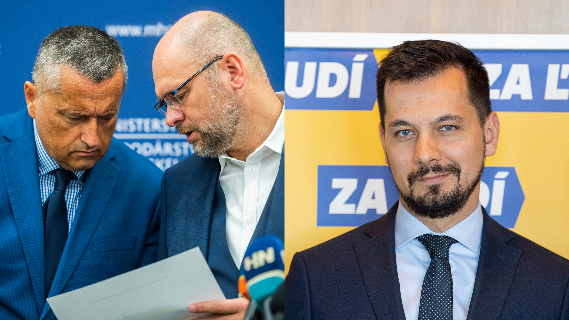 sulík prezerajúci si dokument a usmievajúci sa juraj šeliga