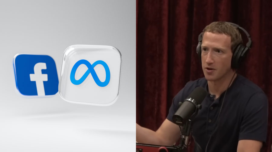 logá spoločnosti facebook a meta, zuckerberg v podcaste joea rogana