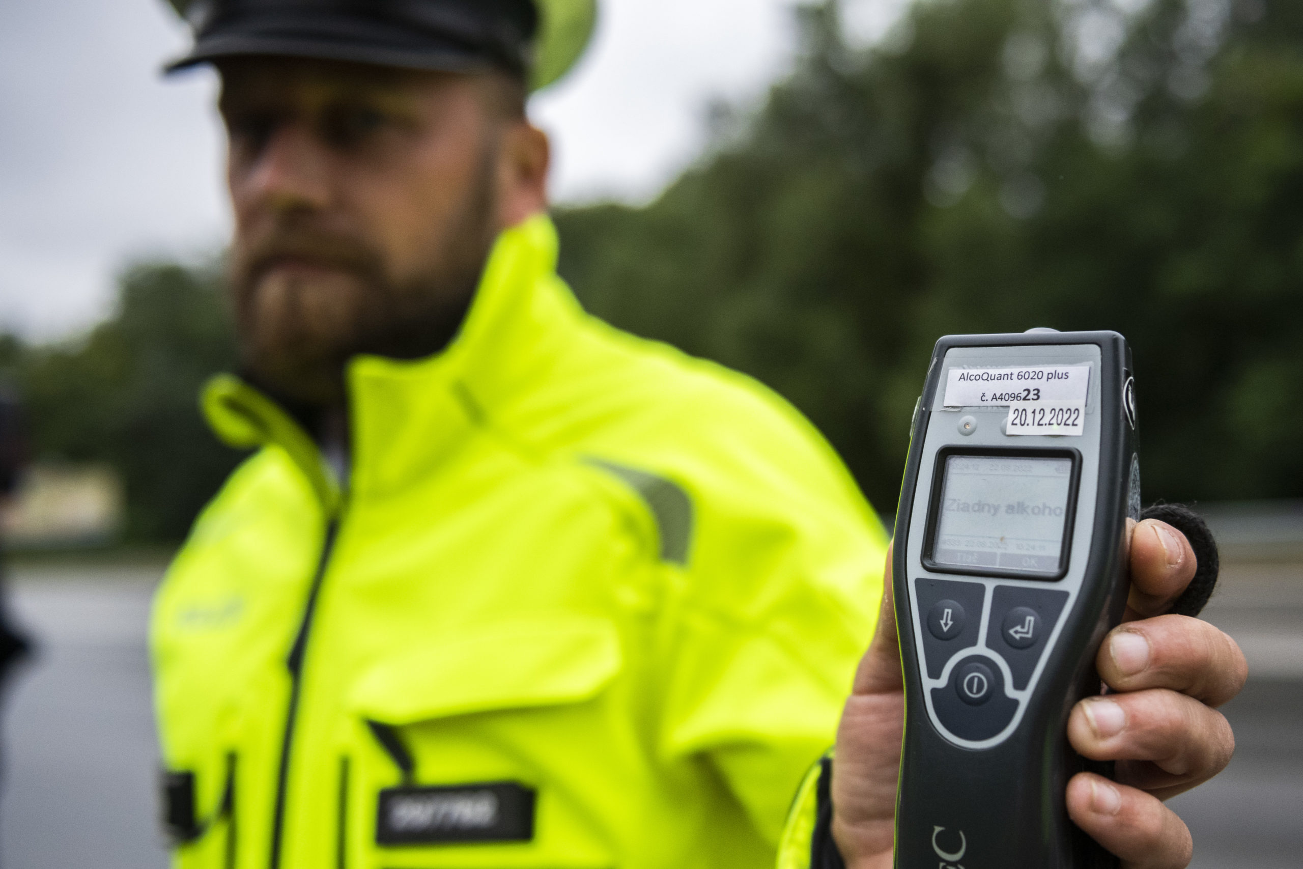 Dreger v policajtových rukách, policajná hliadka