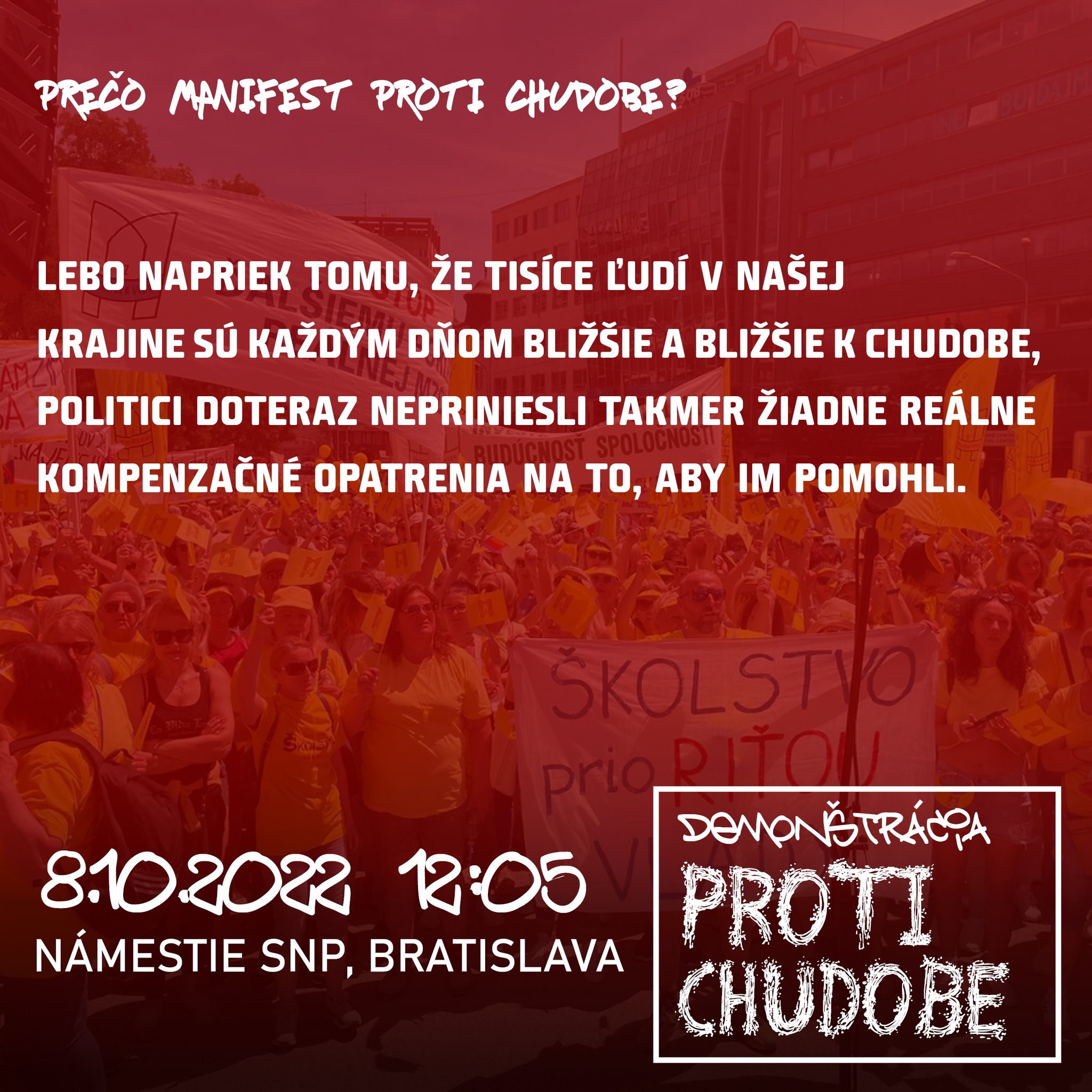 Demonštrácia Proti chudobe