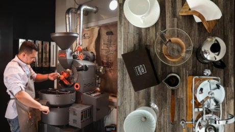 pražiar a kávové príslušenstvo