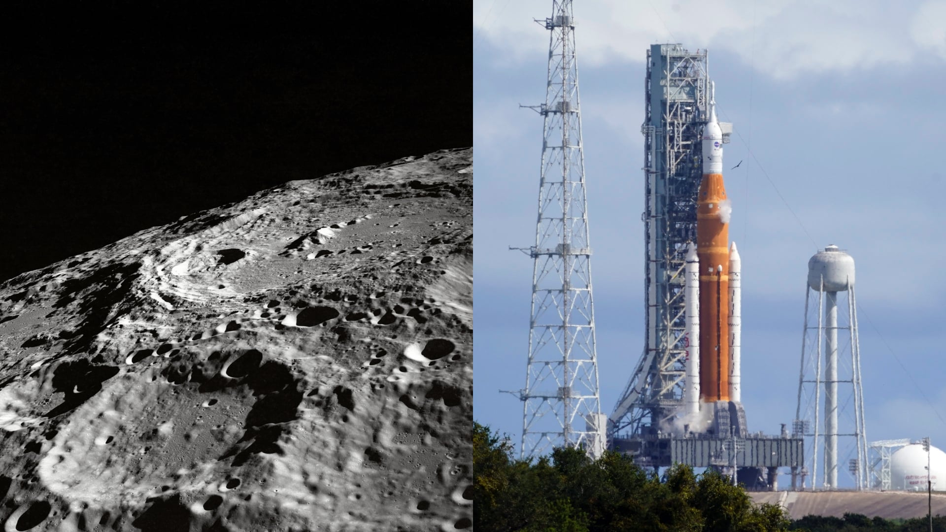 Povrch mesiaca, na ktorý čoskoro zavíta človek. Raketa Artemis sa pripravuje na vzlet