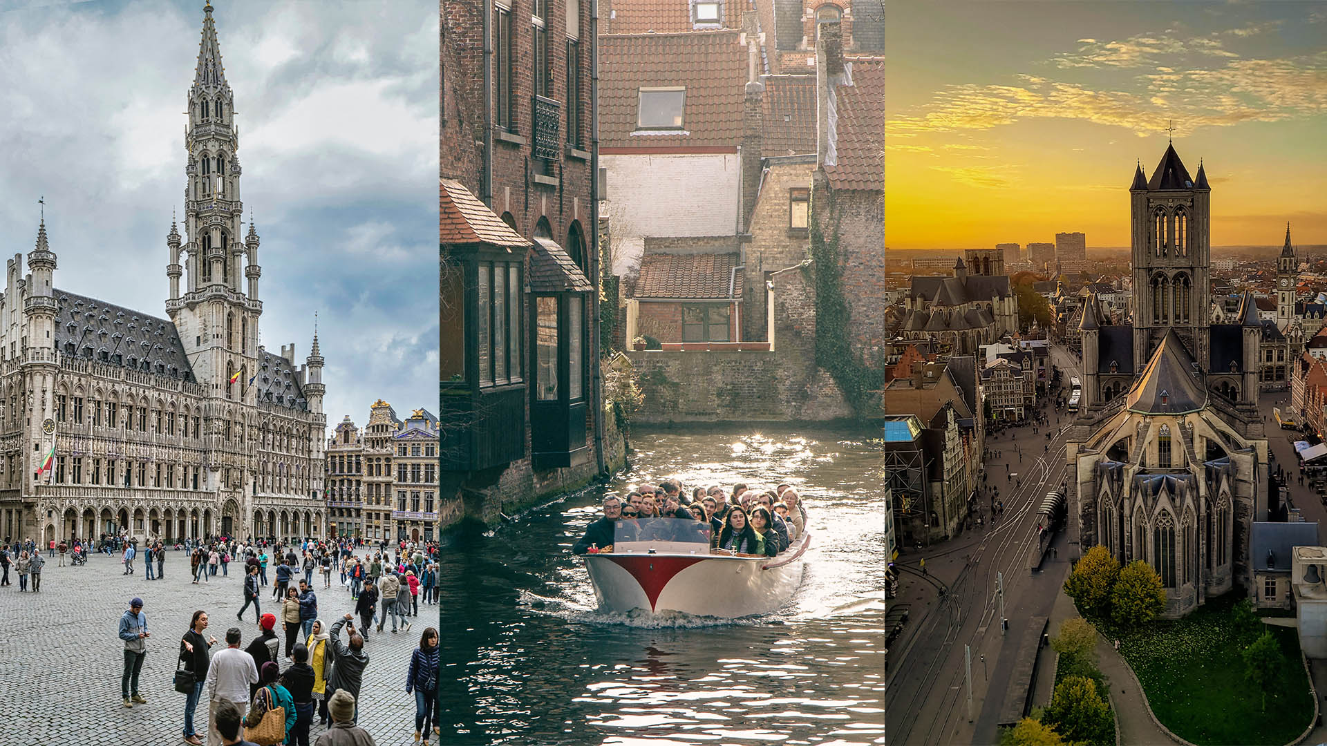 Brusel, Bruggy, Gent