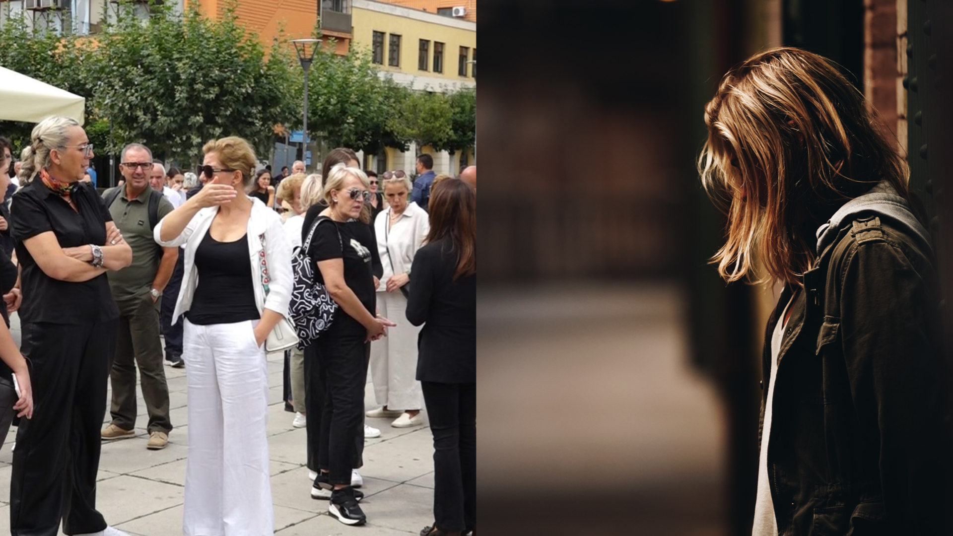 demonštrácia v Kosove, znásilnené dievča