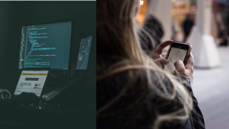 Monitory, ktoré sledujú priebeh účtov/Dievča vytáča číslo, ilustračné foto