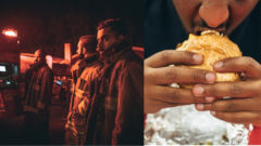 Hasiči pracujúci v nočnej zmene, stravovanie sa počas noci, ilustračné foto