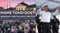 Oznámenie o protivládnom proteste, 20.9., Robert Fico na proteste v Košiciach, ilustračná foto