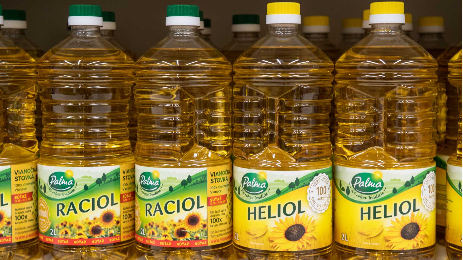 Palmový a slnečnicový olej