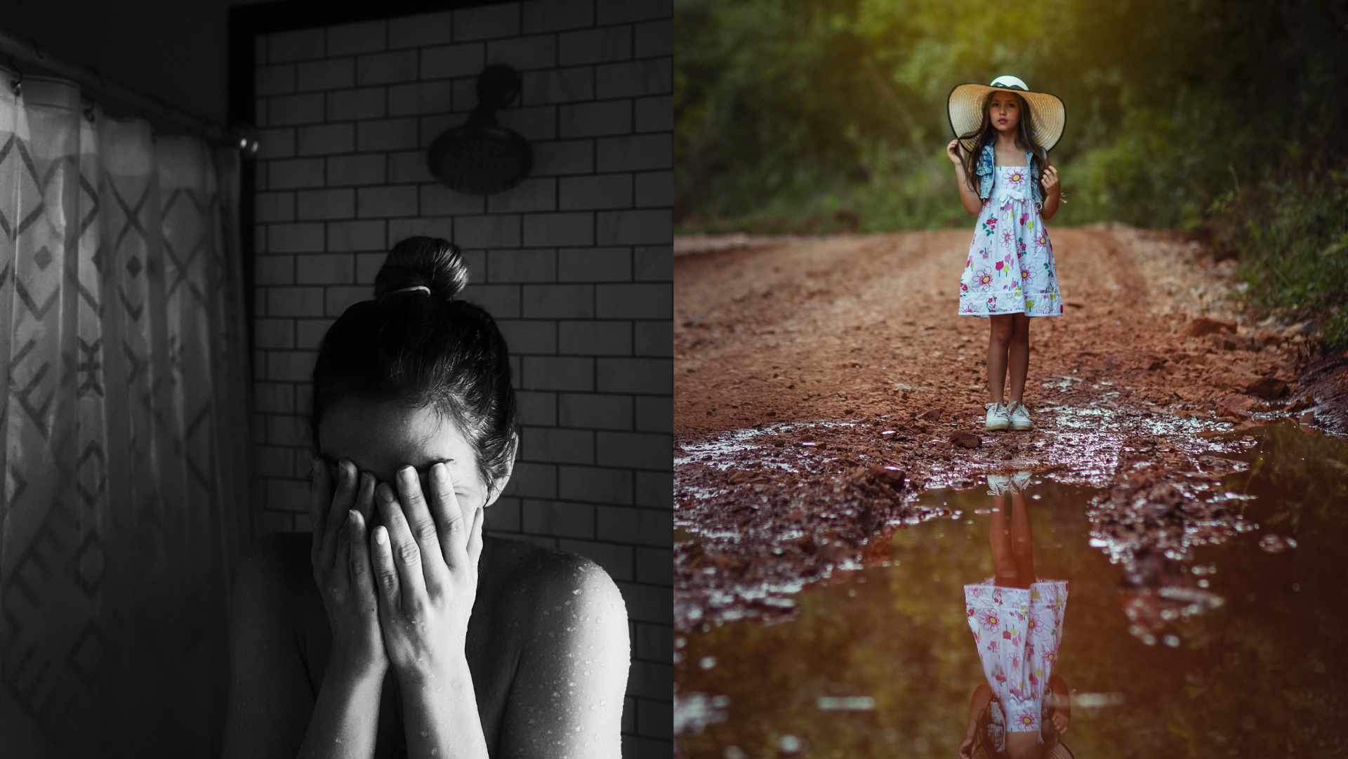 plačúca žena, malé dievča