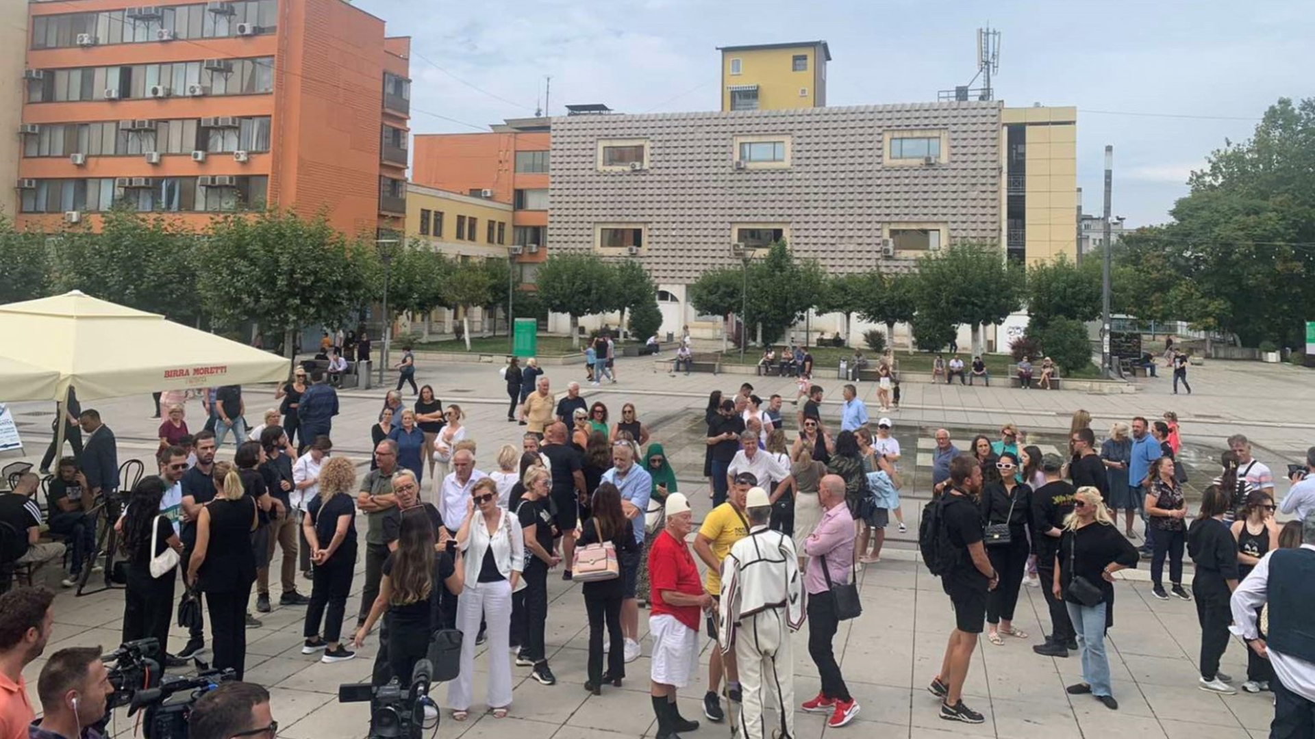 demonštrácia v Kosove