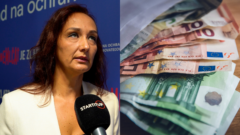 Mária Koránová, vedľa foto peňazí