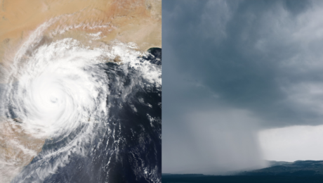Hurikán na snímke NASA a počasie na mori