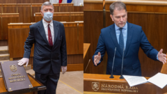 Igor Matovič a poslanec Ján Kerekréti v NR SR